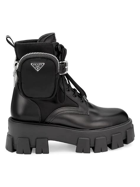 prada boots women dupe|prada lug sole combat boots.